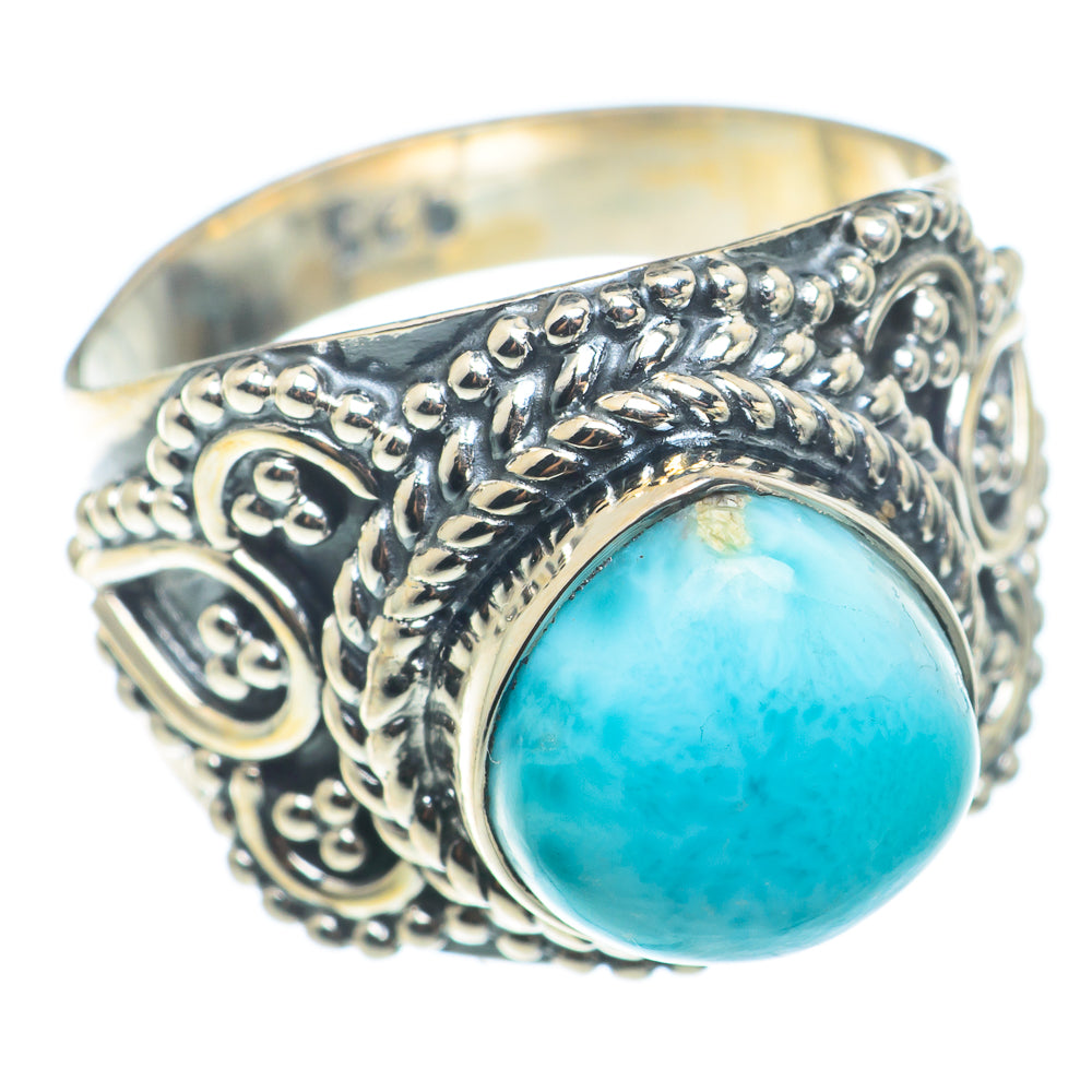 Larimar Rings handcrafted by Anasilvercos - RING74304