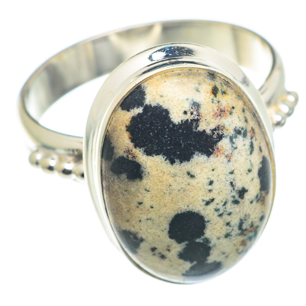 Dalmatian Jasper Rings handcrafted by Anasilvercos - RING74309 - Photo 2