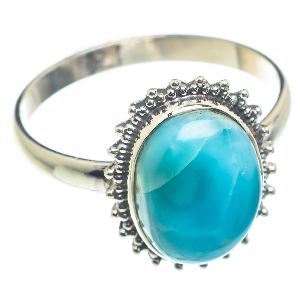 Larimar Rings handcrafted by Anasilvercos - RING74337