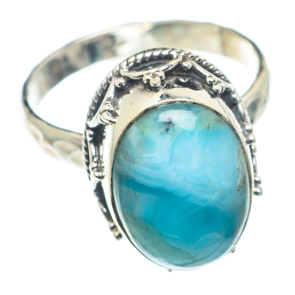 Larimar Rings handcrafted by Anasilvercos - RING74339