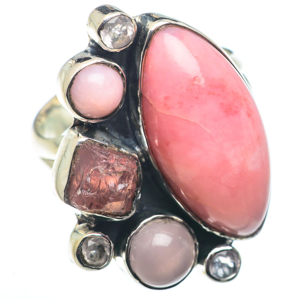 Pink Opal Rings handcrafted by Anasilvercos - RING74348