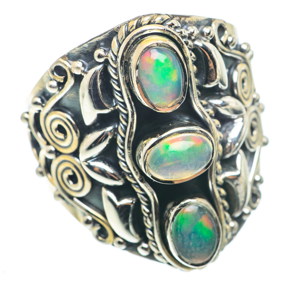 Ethiopian Opal Rings handcrafted by Anasilvercos - RING74362