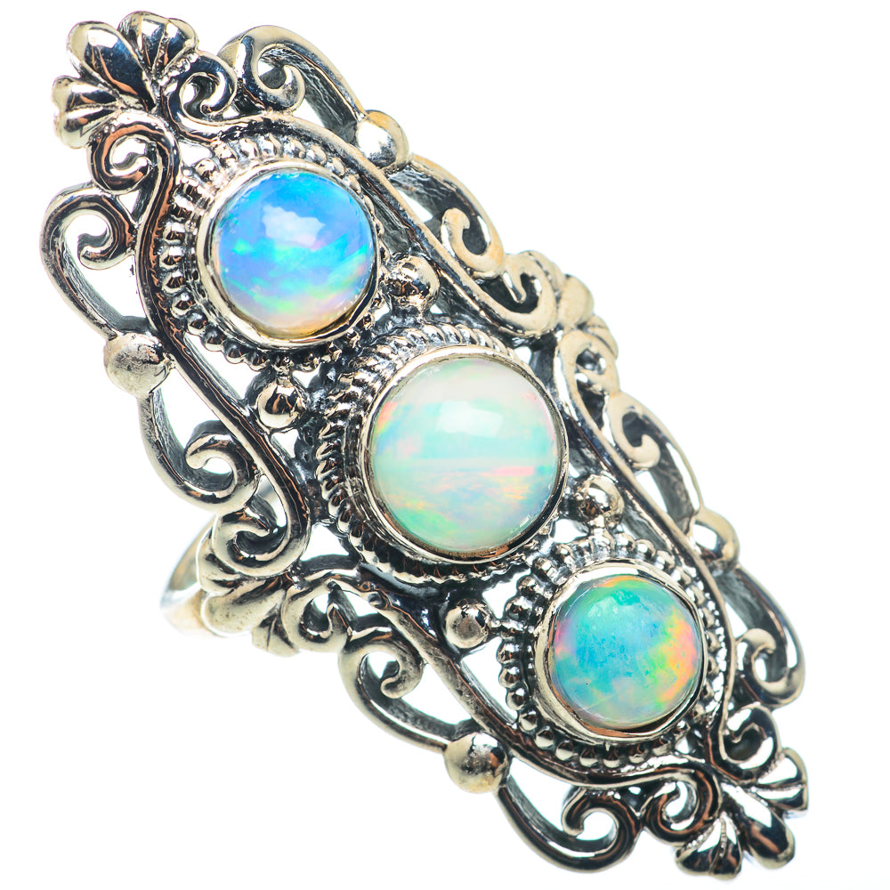 Ethiopian Opal Rings handcrafted by Anasilvercos - RING74363