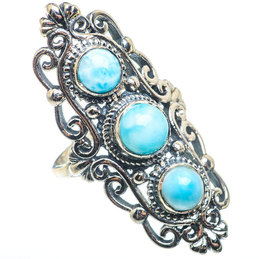 Larimar Rings handcrafted by Anasilvercos - RING74368