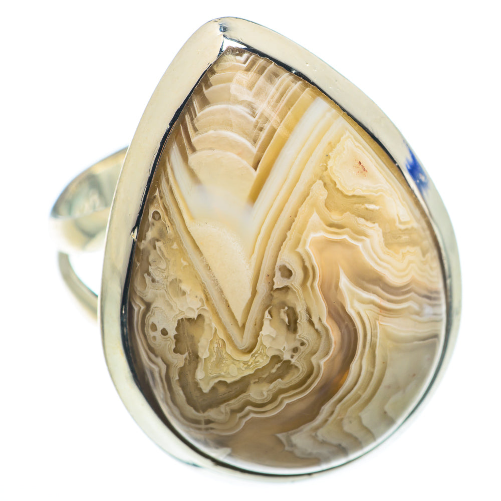 Laguna Lace Agate Rings handcrafted by Anasilvercos - RING74397