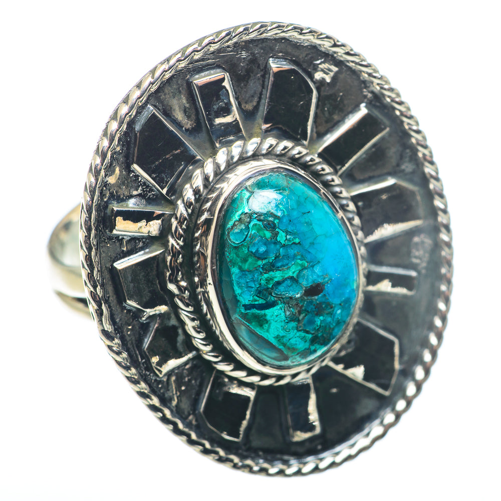 Chrysocolla Rings handcrafted by Anasilvercos - RING74405