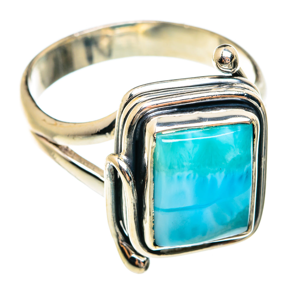 Larimar Rings handcrafted by Anasilvercos - RING74408