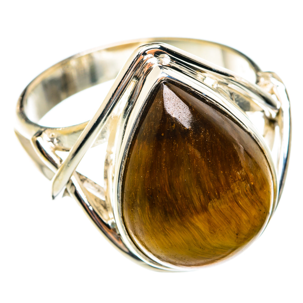 Tiger Eye Rings handcrafted by Anasilvercos - RING74419