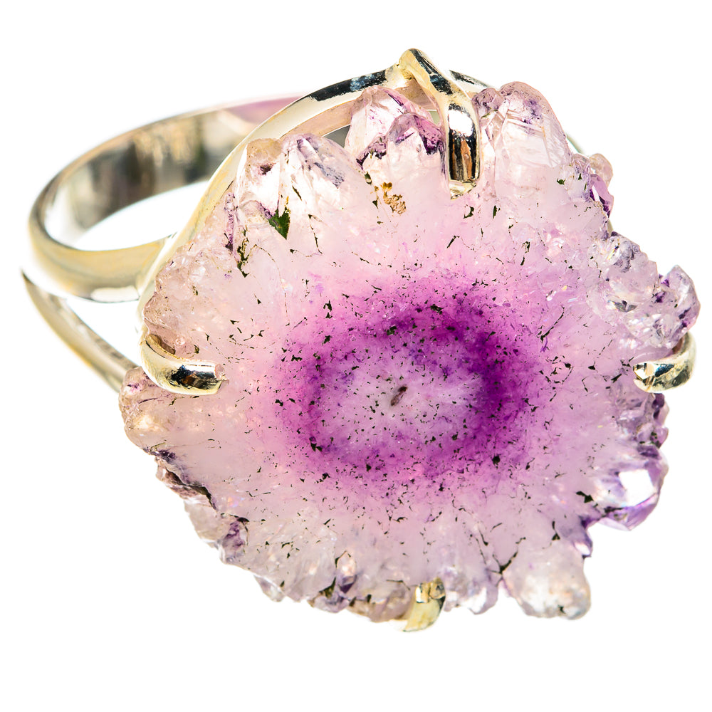 Amethyst Stalactite Rings handcrafted by Anasilvercos - RING74429
