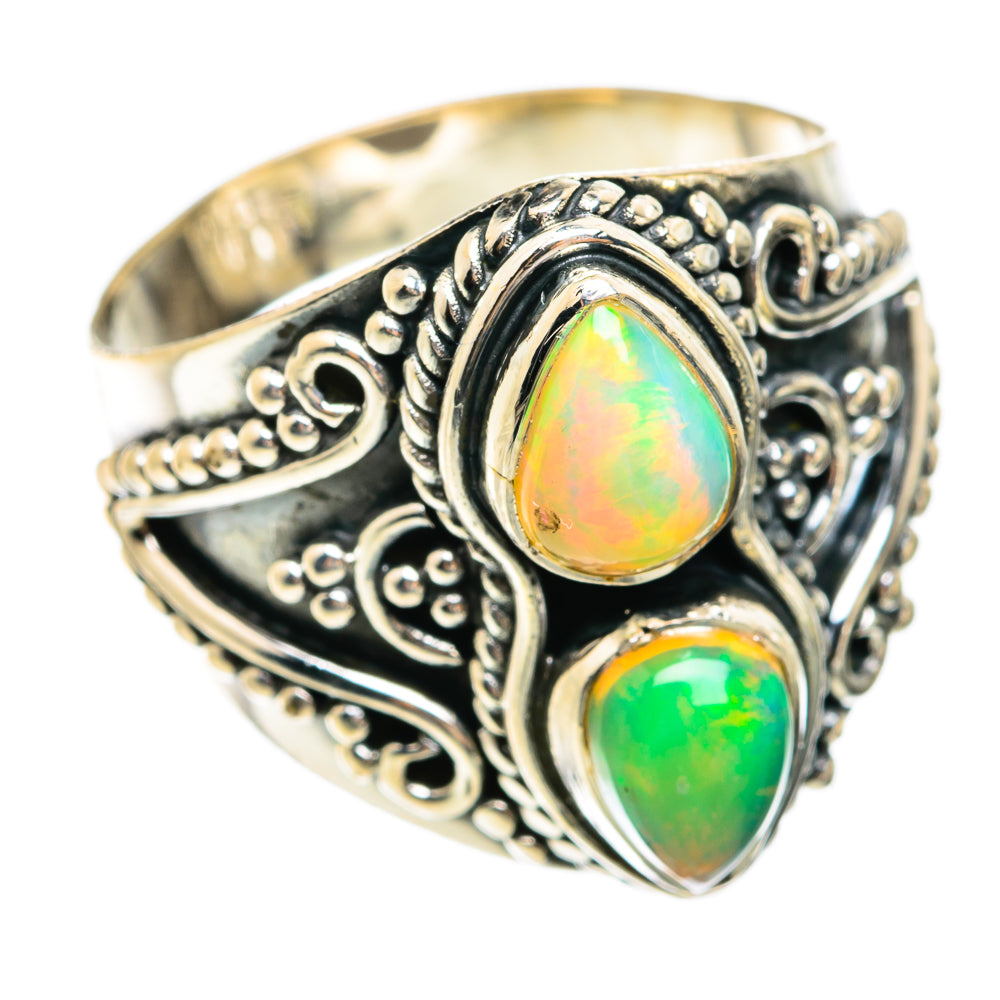 Ethiopian Opal Rings handcrafted by Anasilvercos - RING74444