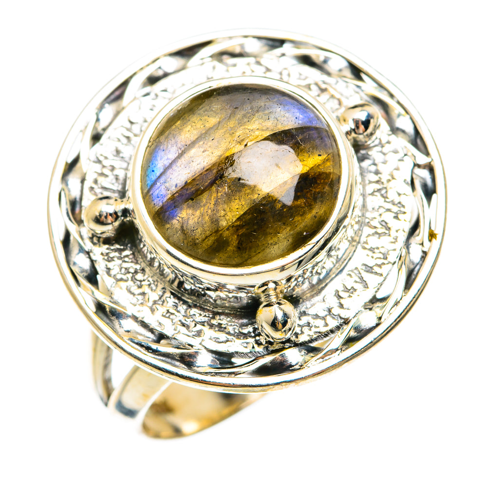 Labradorite Rings handcrafted by Anasilvercos - RING74446