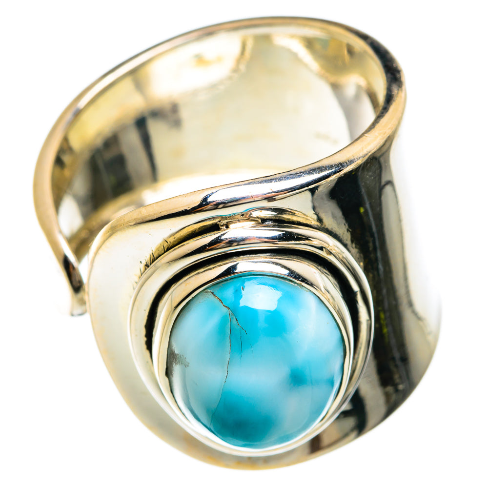 Larimar Rings handcrafted by Anasilvercos - RING74447
