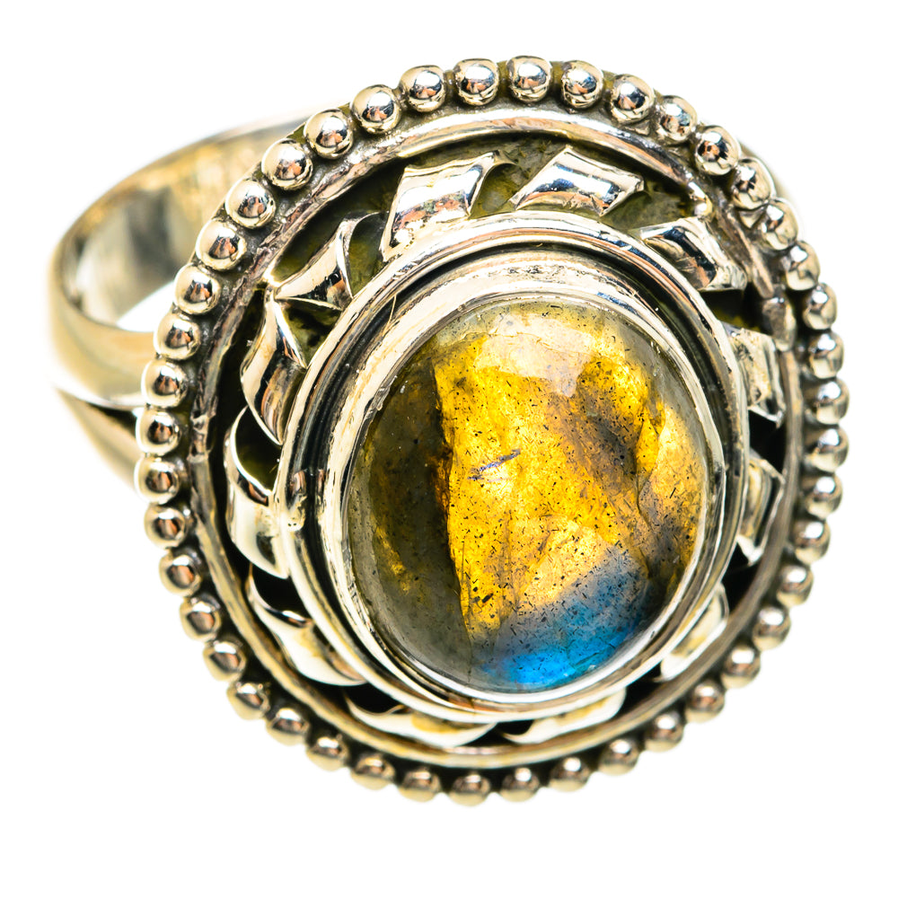 Labradorite Rings handcrafted by Anasilvercos - RING74448