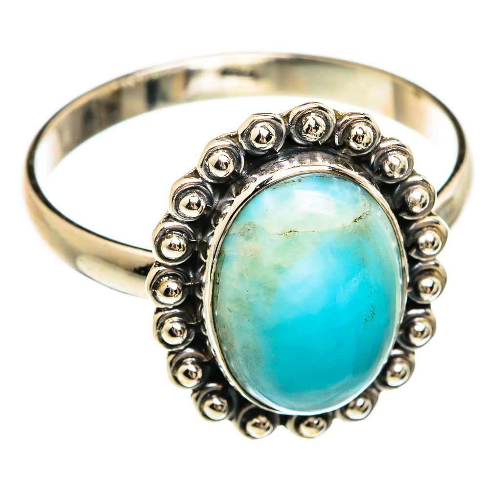 Larimar Rings handcrafted by Anasilvercos - RING74454