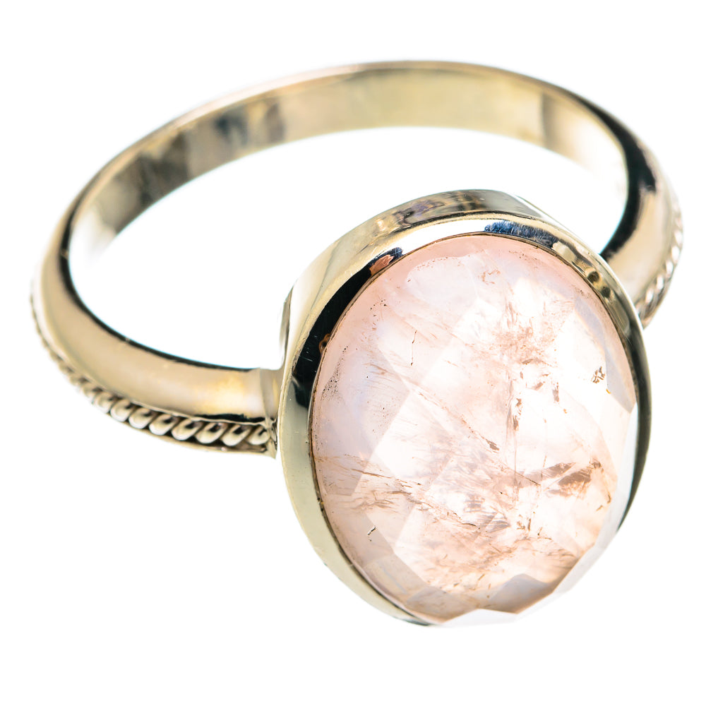 Rose Quartz Rings handcrafted by Anasilvercos - RING74461
