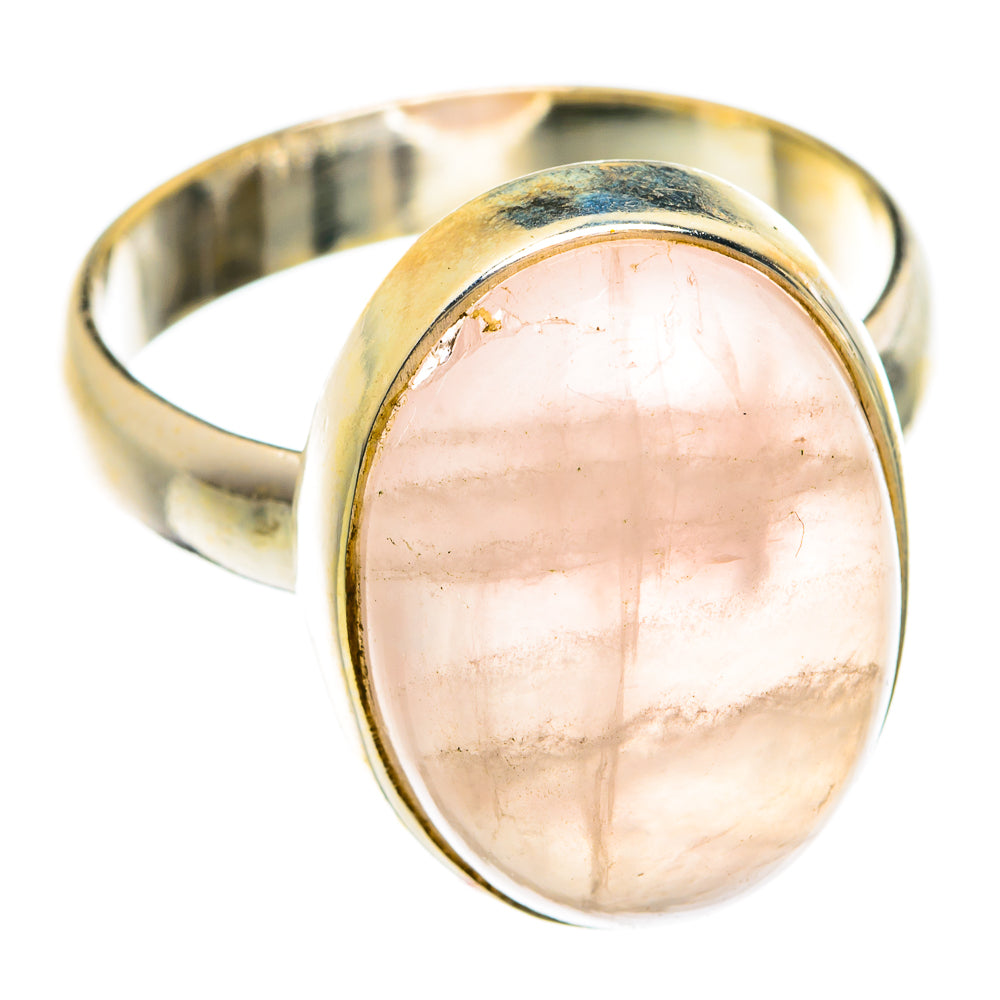 Rose Quartz Rings handcrafted by Anasilvercos - RING74462