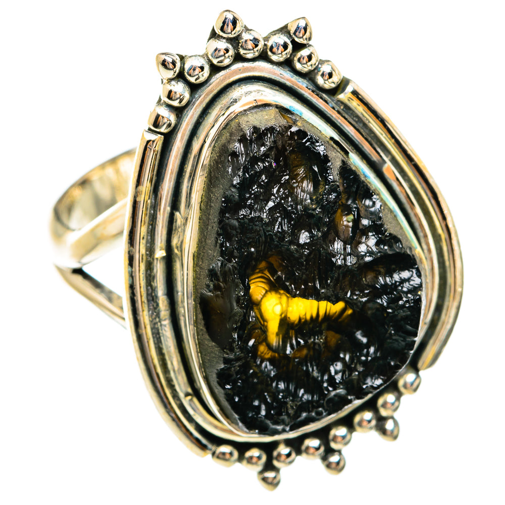 Tektite Rings handcrafted by Anasilvercos - RING74473