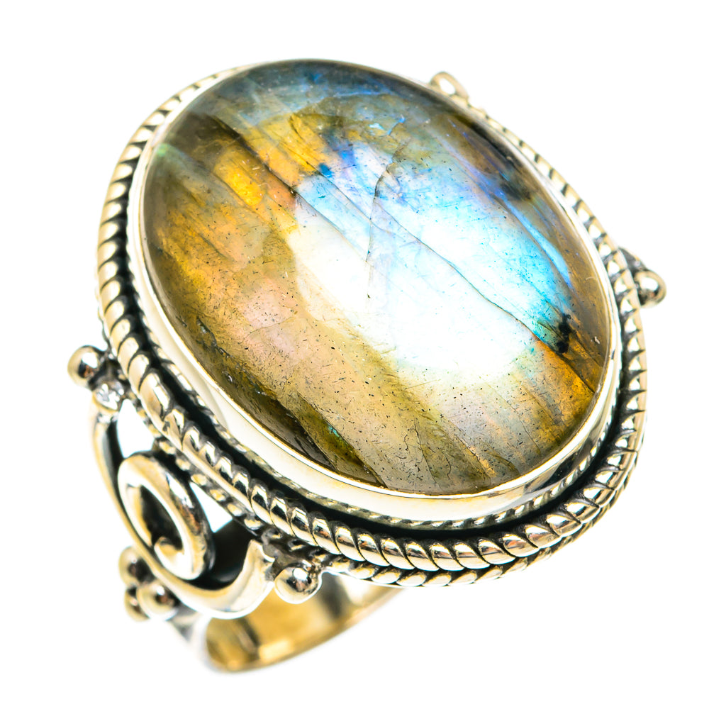 Labradorite Rings handcrafted by Anasilvercos - RING74480
