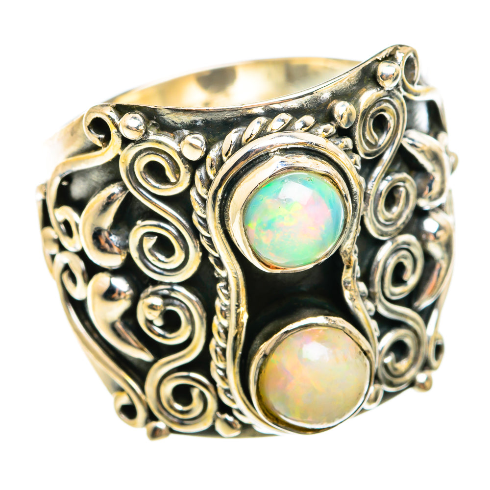 Ethiopian Opal Rings handcrafted by Anasilvercos - RING74483