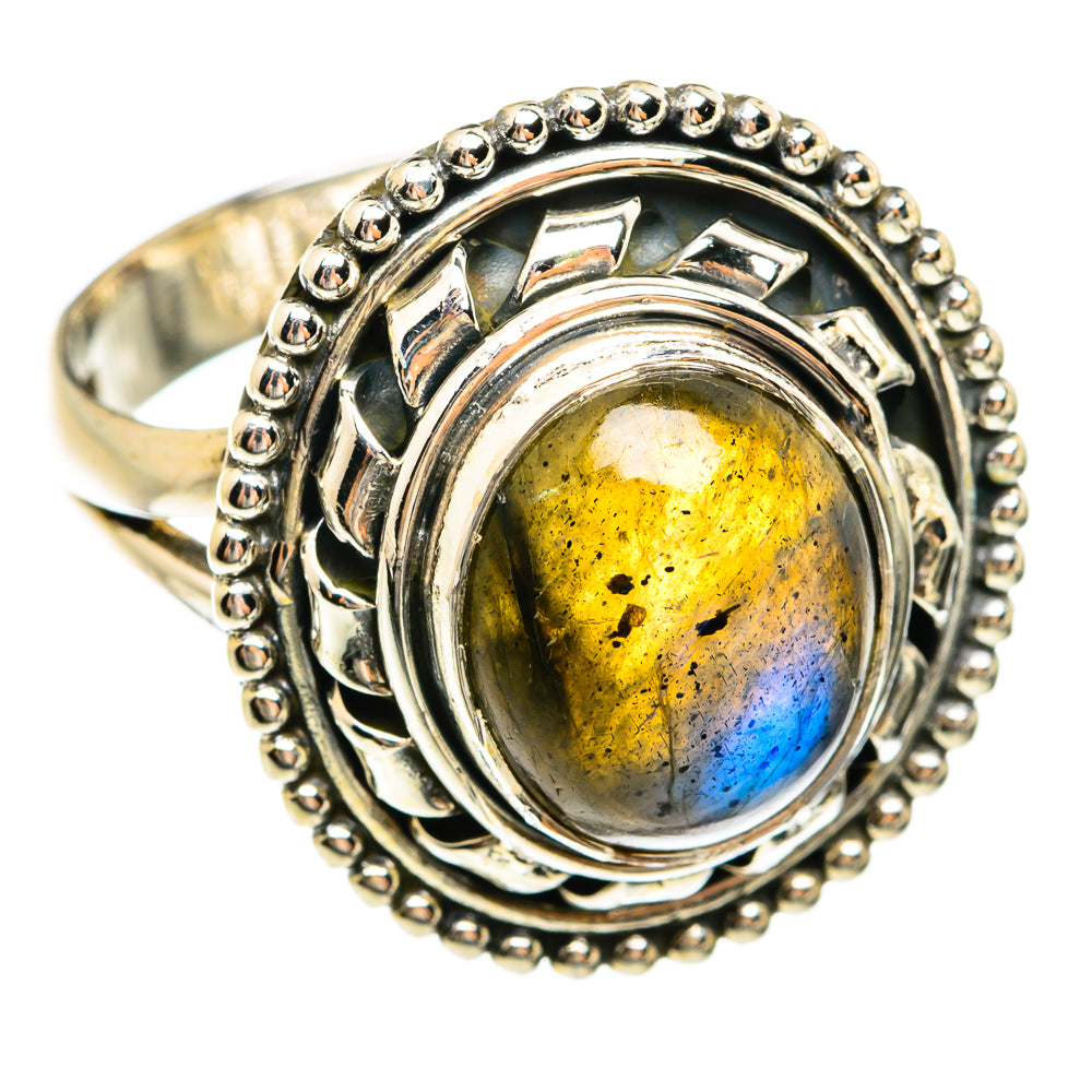 Labradorite Rings handcrafted by Anasilvercos - RING74489