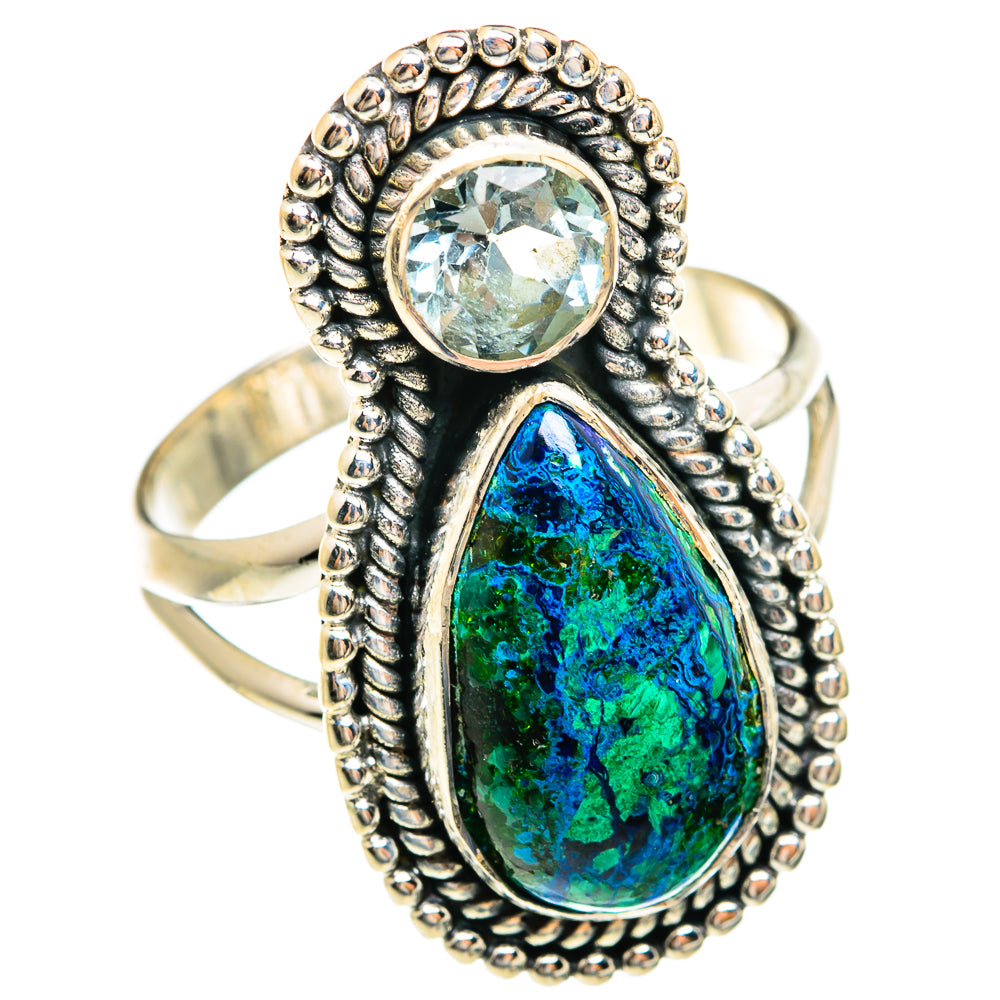 Chrysocolla Rings handcrafted by Anasilvercos - RING74490
