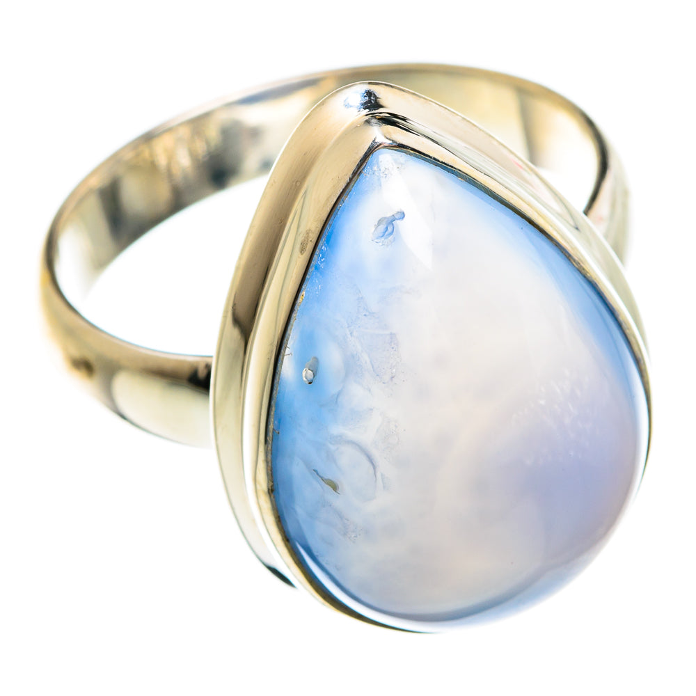Aqua Chalcedony Rings handcrafted by Anasilvercos - RING74494