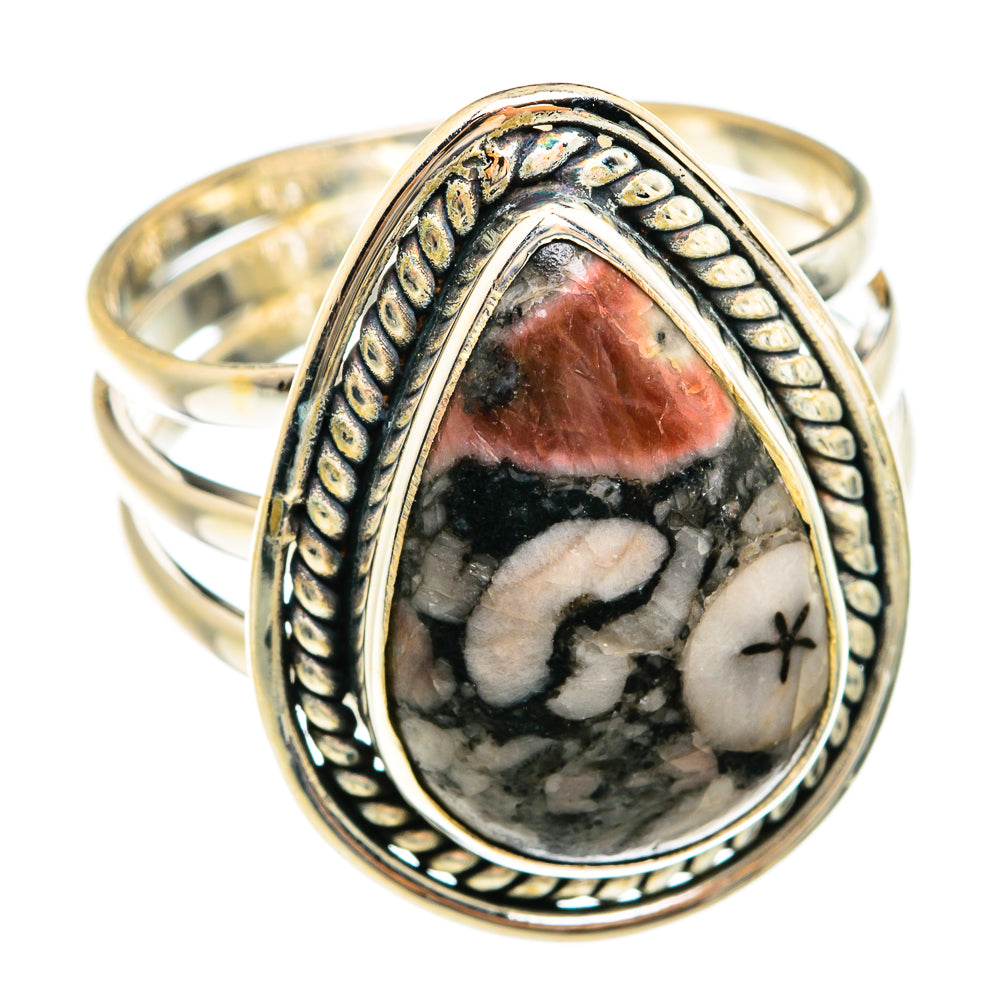 Crinoid Fossil Rings handcrafted by Anasilvercos - RING74539