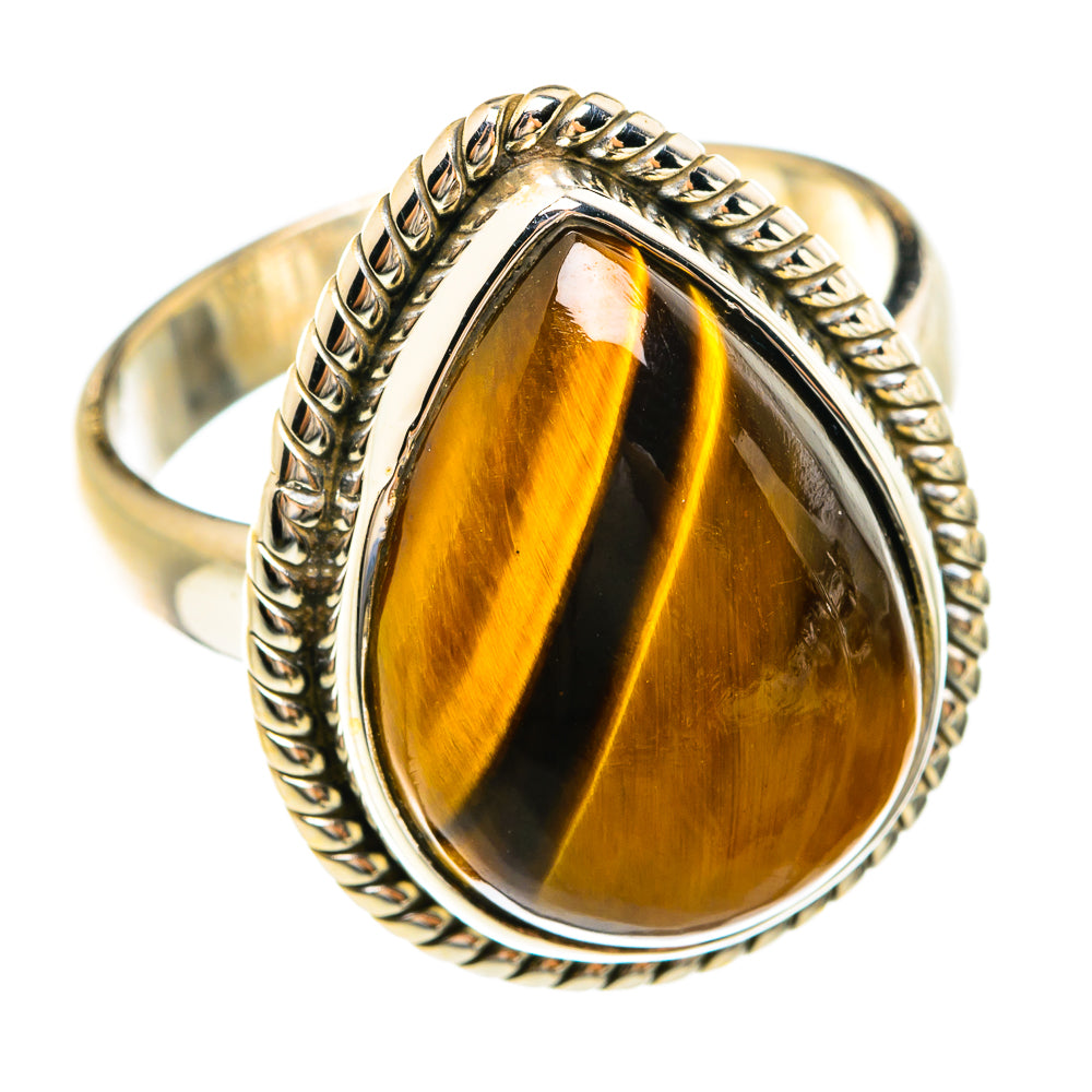 Tiger Eye Rings handcrafted by Anasilvercos - RING74540