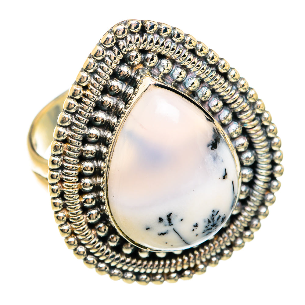 Dendritic Opal Rings handcrafted by Anasilvercos - RING74563