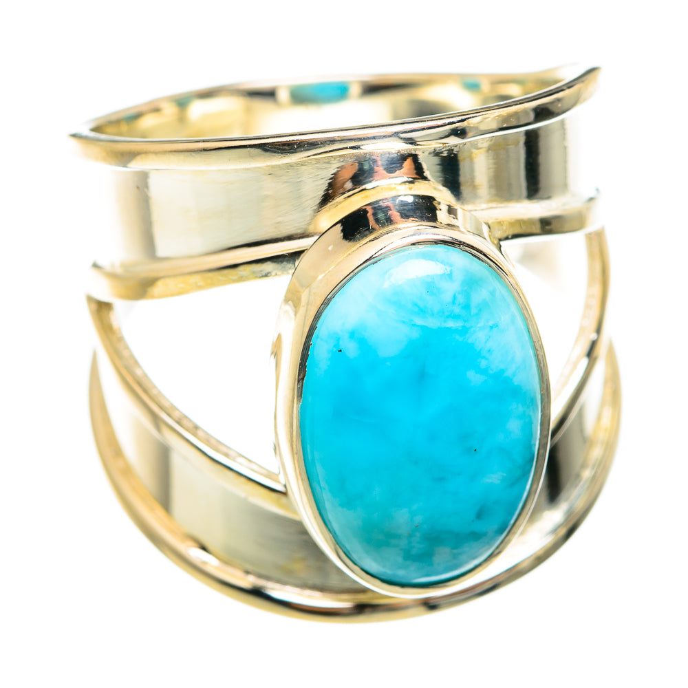 Larimar Rings handcrafted by Anasilvercos - RING74576