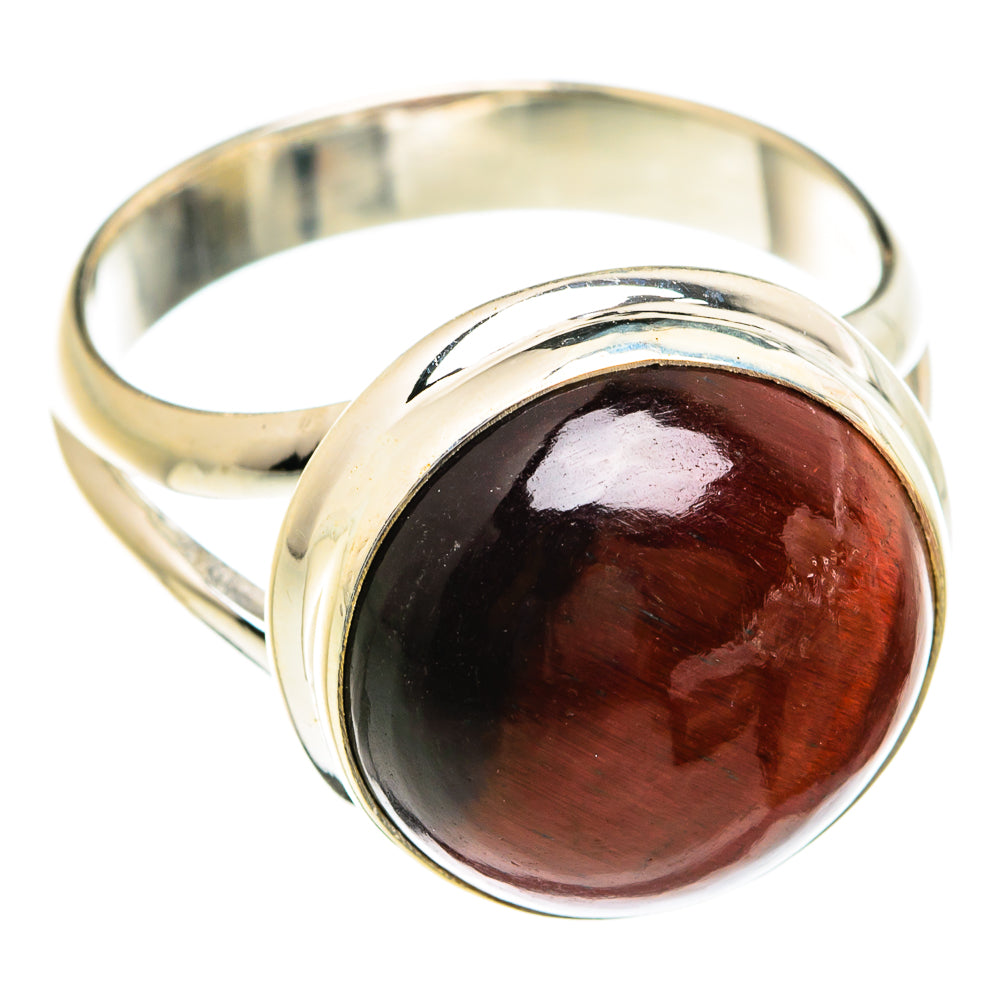 Red Tiger Eye Rings handcrafted by Anasilvercos - RING74582