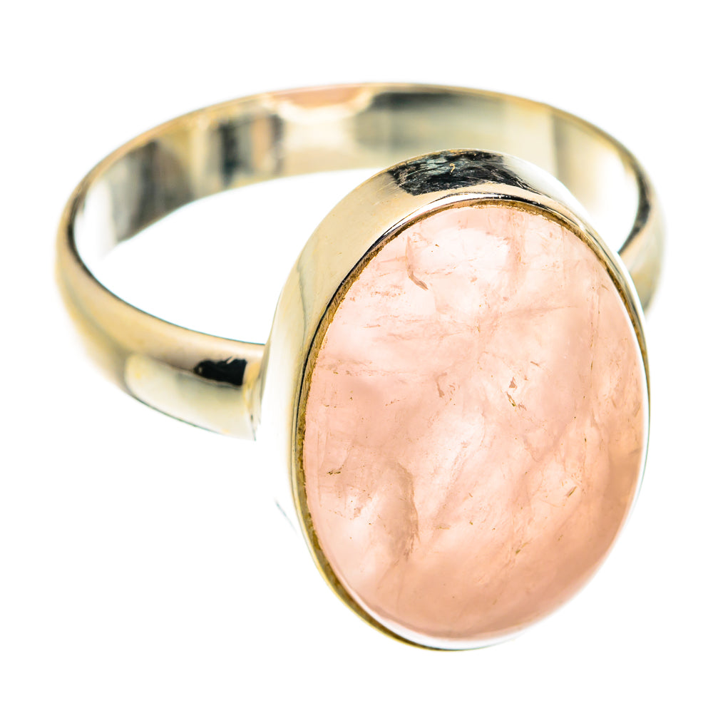 Rose Quartz Rings handcrafted by Anasilvercos - RING74585