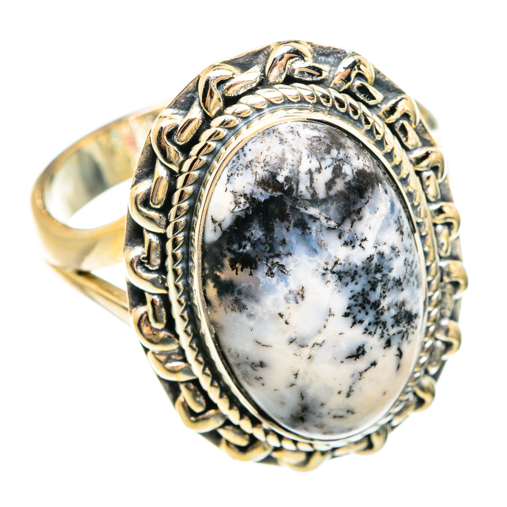 Dendritic Opal Rings handcrafted by Anasilvercos - RING74602