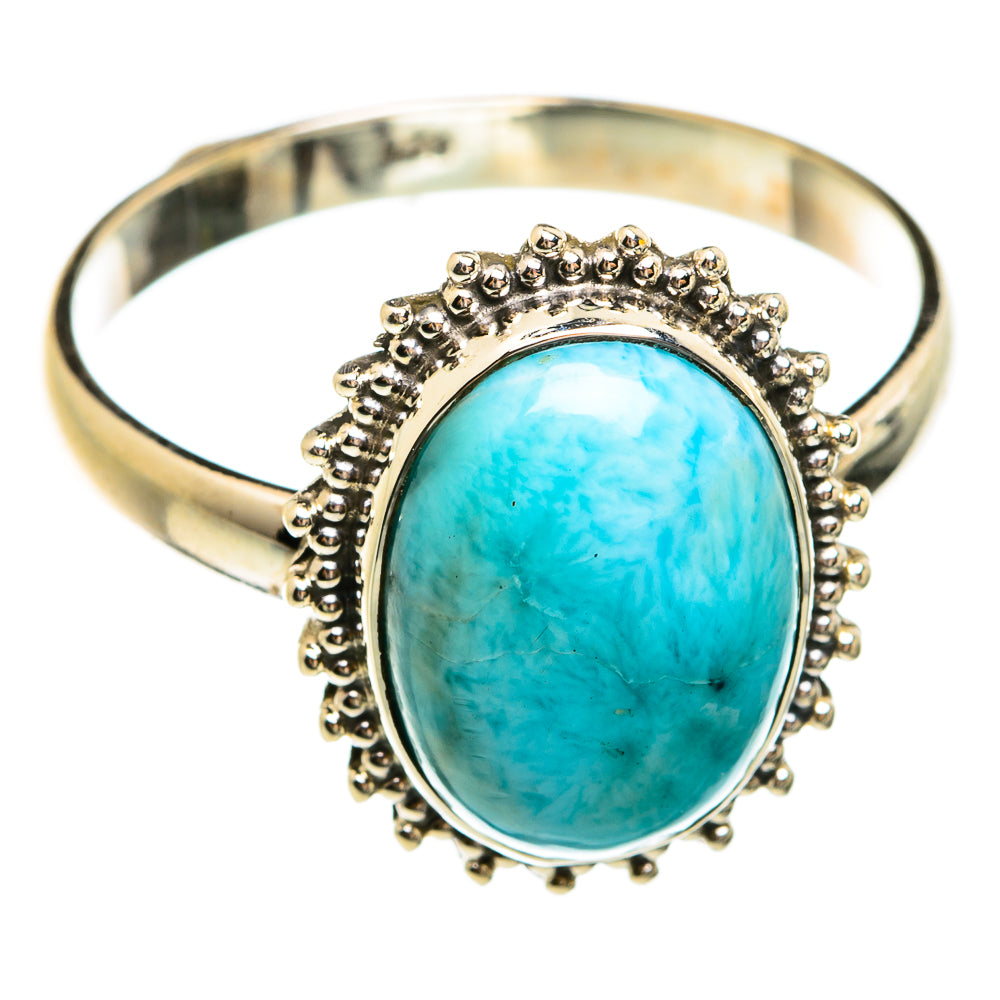 Larimar Rings handcrafted by Anasilvercos - RING74616