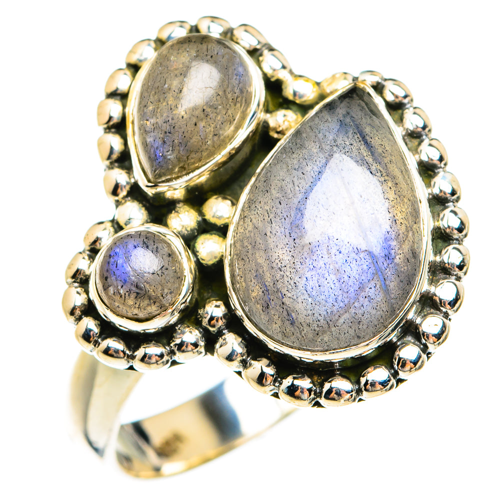 Labradorite Rings handcrafted by Anasilvercos - RING74617