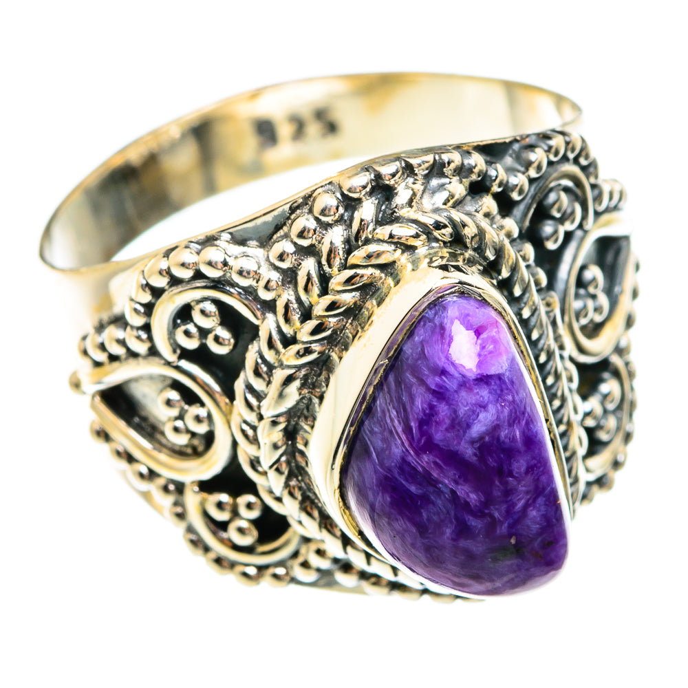 Charoite Rings handcrafted by Anasilvercos - RING74630