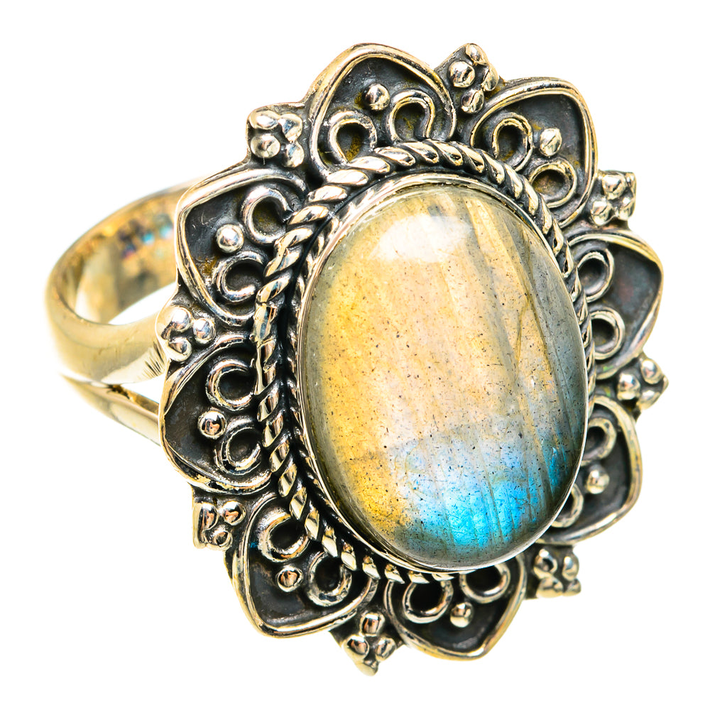 Labradorite Rings handcrafted by Anasilvercos - RING74641