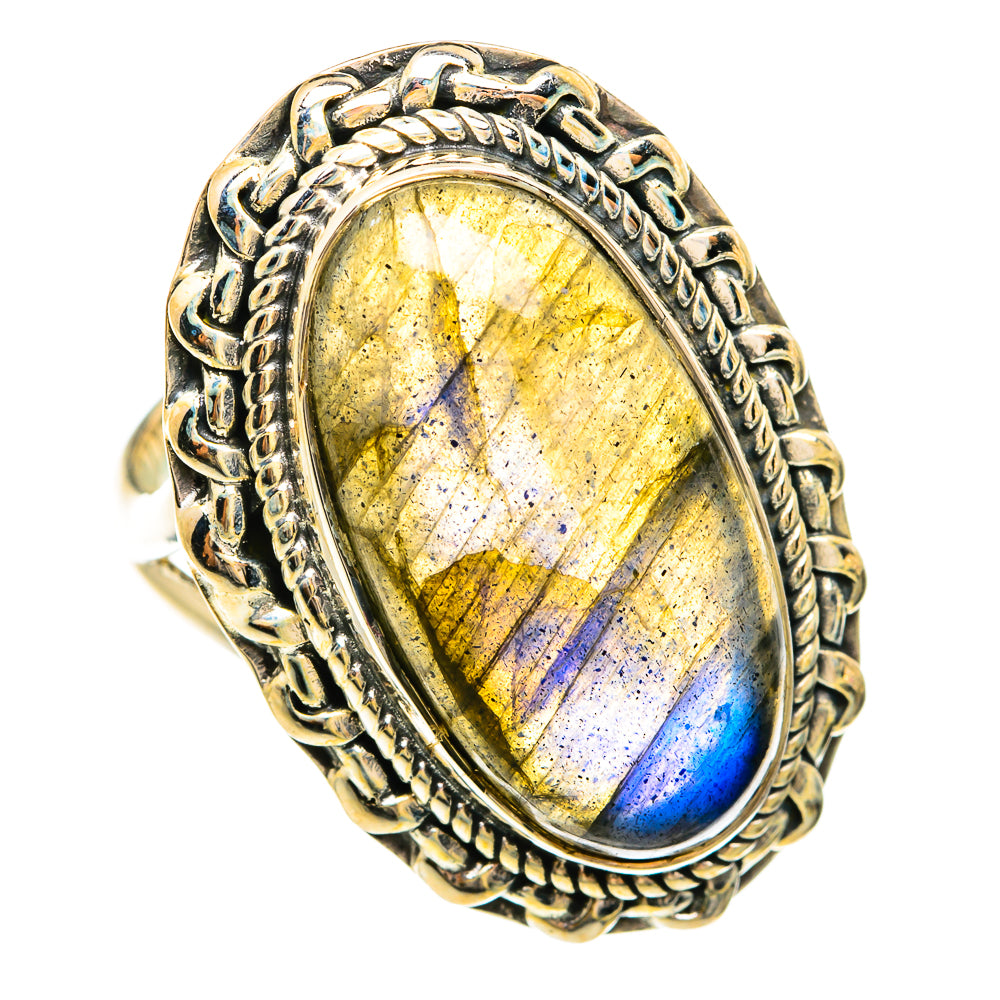 Labradorite Rings handcrafted by Anasilvercos - RING74644