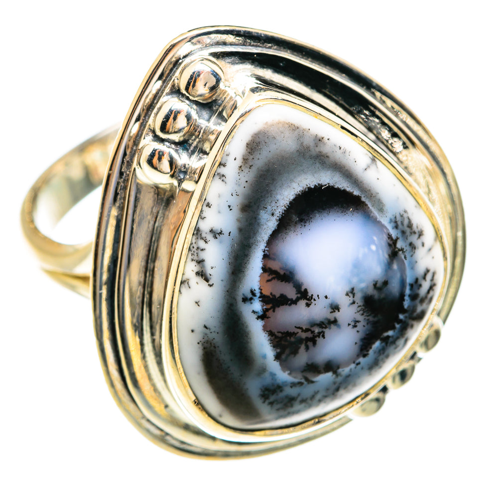 Dendritic Opal Rings handcrafted by Anasilvercos - RING74673