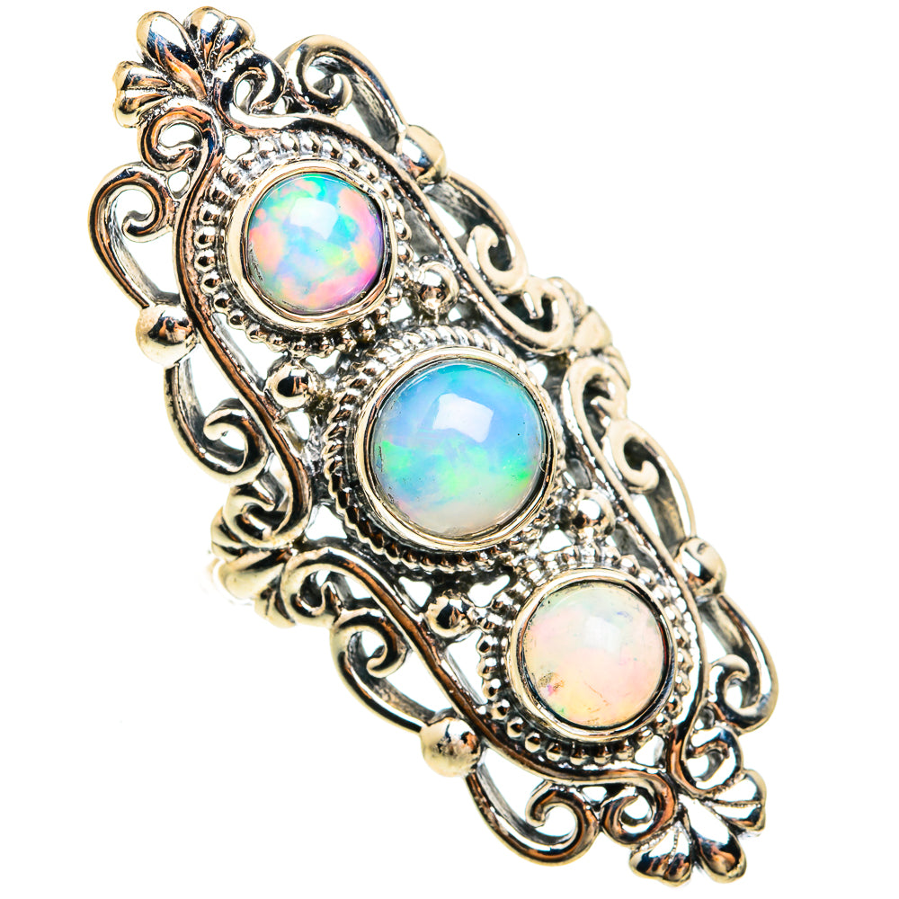 Ethiopian Opal Rings handcrafted by Anasilvercos - RING74678