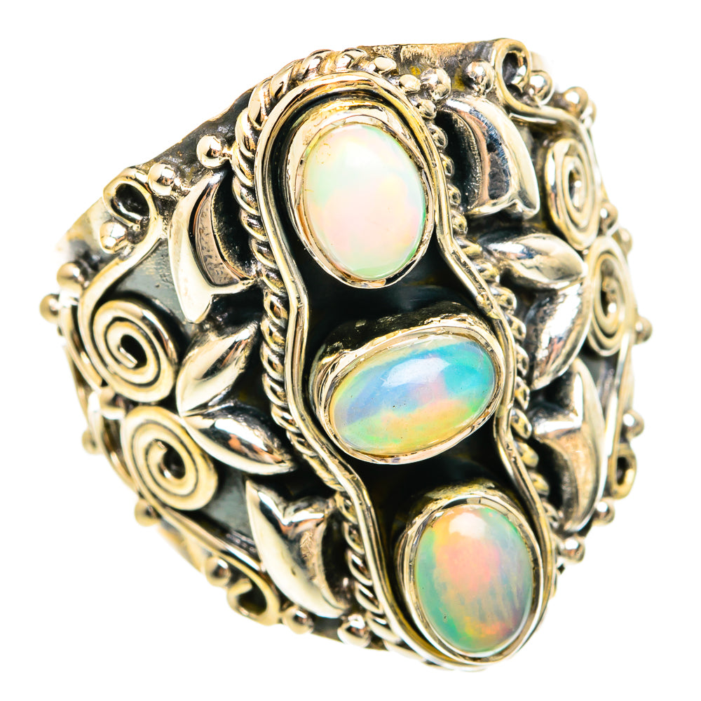 Ethiopian Opal Rings handcrafted by Anasilvercos - RING74679