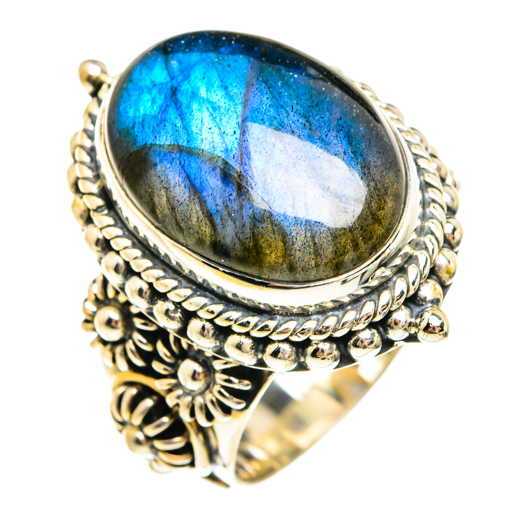 Labradorite Rings handcrafted by Anasilvercos - RING74688