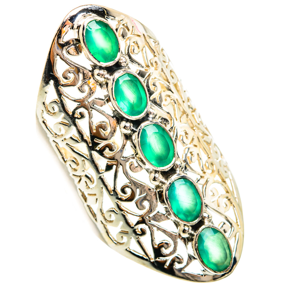Green Onyx Rings handcrafted by Anasilvercos - RING74695