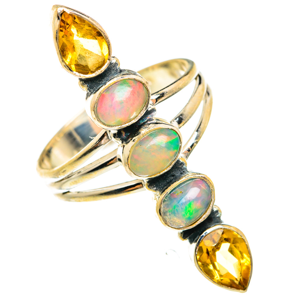 Ethiopian Opal Rings handcrafted by Anasilvercos - RING74717