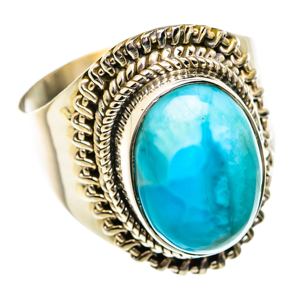 Larimar Rings handcrafted by Anasilvercos - RING74723