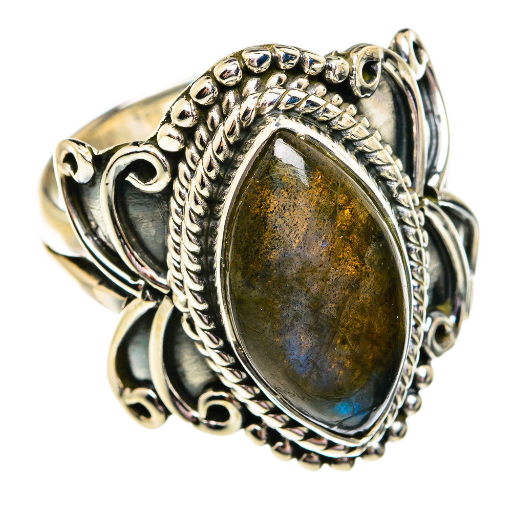Labradorite Rings handcrafted by Anasilvercos - RING74724
