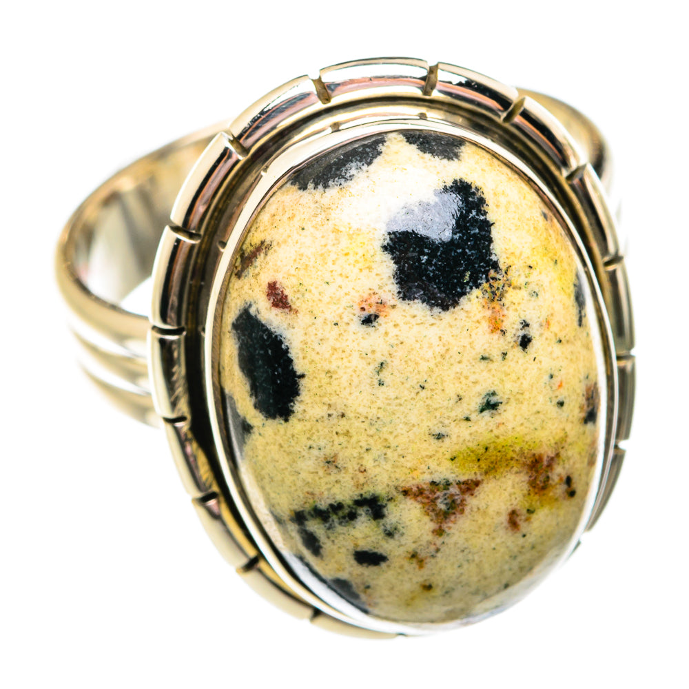 Dalmatian Jasper Rings handcrafted by Anasilvercos - RING74730