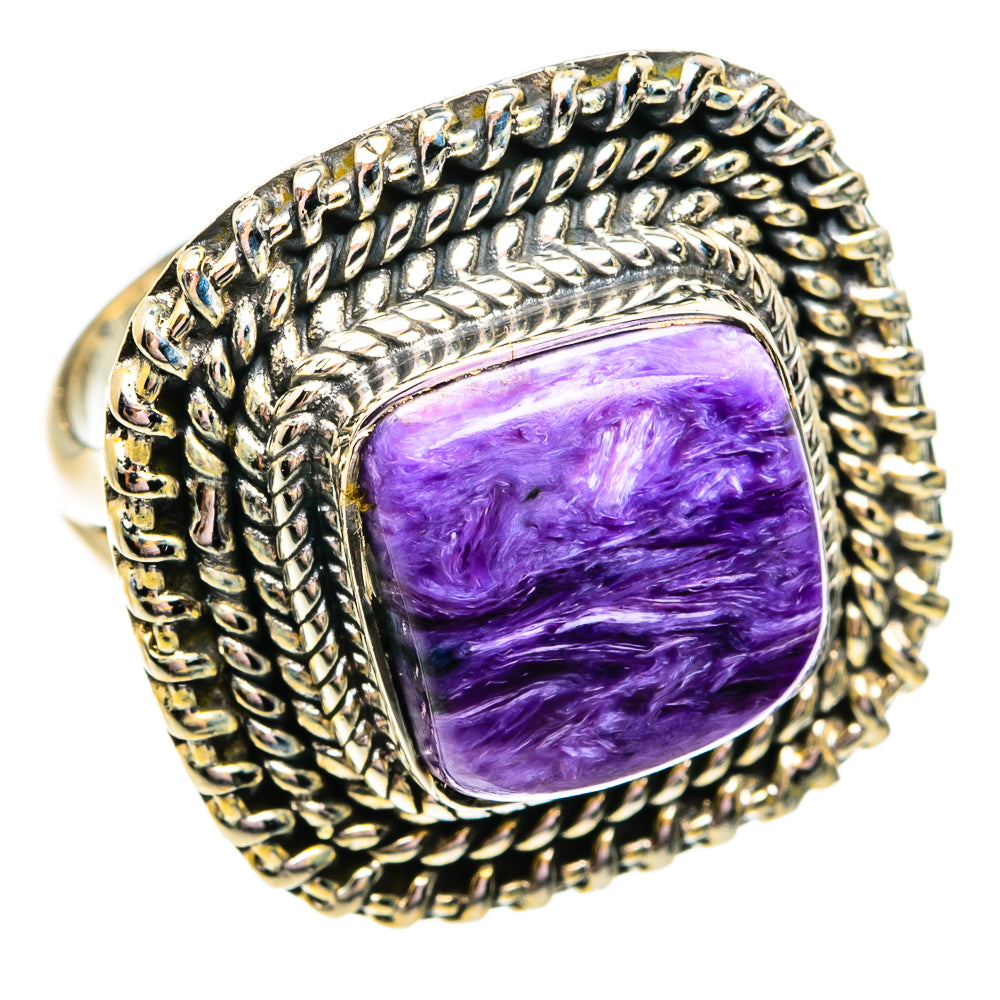 Charoite Rings handcrafted by Anasilvercos - RING74738