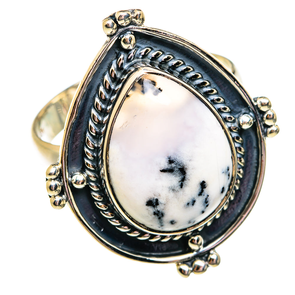 Dendritic Opal Rings handcrafted by Anasilvercos - RING74748