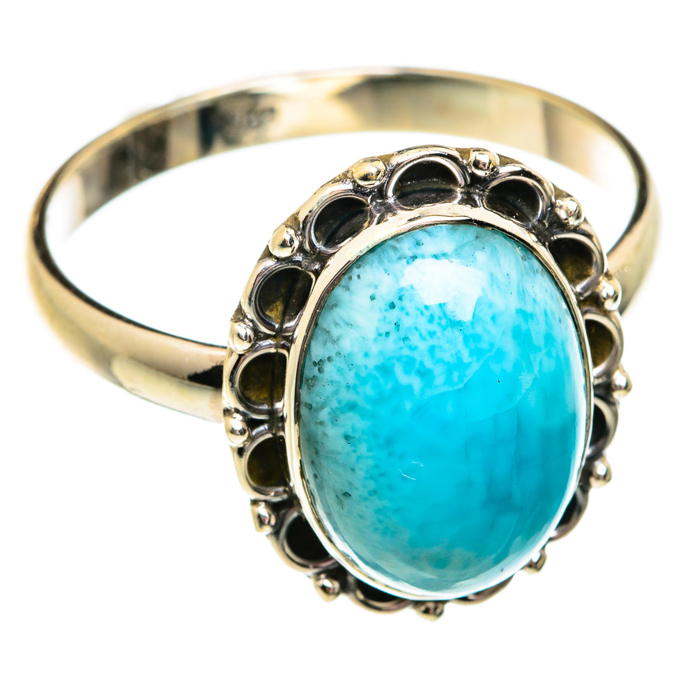 Larimar Rings handcrafted by Anasilvercos - RING74753